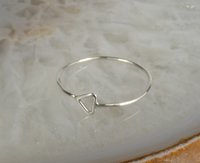 Triangle ring, Minimal Ring ,Geometric Sterling Silver Ring
