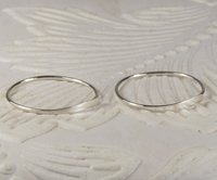 Sleeper Earrings, Small Hoops,Sterling silver Earrings, 20 gauge wire