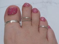 Toe Ring, Sterling Silver, Big Toe ring, Double Wire Hammered  Solid Ring, Body Jewelry