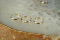 Toe Ring, 14 gauge Half Round wire, Smooth Gold filled toe ring
