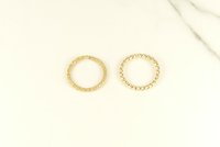 Gold Septum Ring, Sparkle or Twist Wire, 20 gauge Gold Filled-lightweight,  Nose Ring
