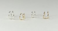 Double Wire  Ear Cuff, 20 Gauge, Gold Filled or sterling silver Earring,  Boho earring, double cuff earring,