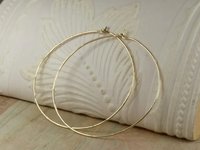 Gold Hoop Earrings, Hammered hoops,  14kt goldfilled earrings, 2 inch,2.5 inch