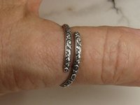 Wrap around ring,Pinky Ring, Sterling Silver Ring,Adjustable Ring