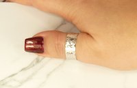 Thumb Ring,Wide Band,Sterling Silver Band,Wedding Ring ,925 Solid Silver