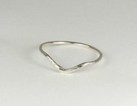 Chevron Ring,Minimal Jewelry, Thumb ring,  16 gauge, sterling silver
