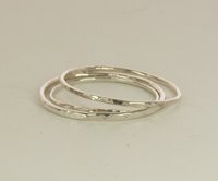 Silver Stacking Ring-Hammered band Ring, 20, 18, or 16 Gauge,Midi Ring
