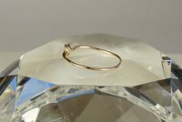 Love Knot Ring, Stacking Ring. 18 gauge Gold wire,Promise ring