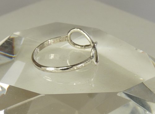 Infinity ring, Thumb Ring, Sterling Silver Midi Ring