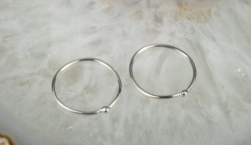 Sleeper earrings,  Sterling Silver Earrings,  Boho Earrings, 20 gauge wire