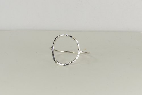 Karma Circle ring, 18 gauge Sterling silver