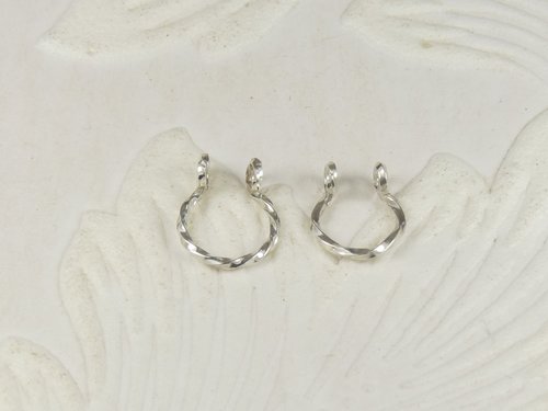 Faux Septum Ring, Sterling Silver or gold filled nose ring-Fake Nose Ring