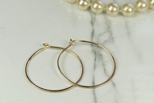 Gold Hoop Earrings, Hammered hoops,  14kt goldfilled earrings, 2 inch,2.5 inch