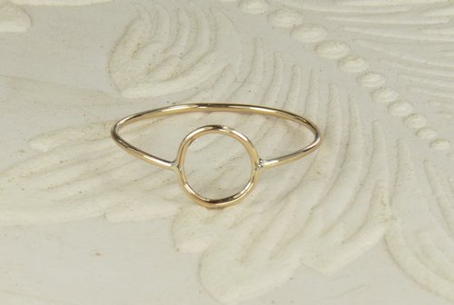 Karma ring, Purity ring,  gold circle ring