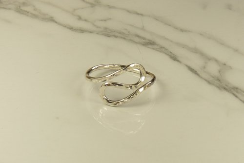 Thumb Ring, Gypsy Ring, Bohemian Ring, Swirl Ring, Sterling Silver or Gold Filled ring,Modern ring