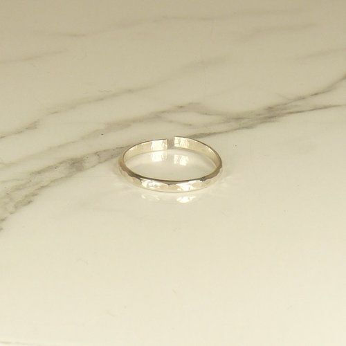 Toe Ring, Sterling Silver AdjustableToe Ring, Hammered Ring, Thin Toe Ring