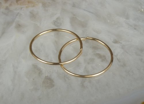 Hoop Earrings,  Conch Piercing- Tiny Hoops, 20 gauge wire, Gold  or Sterling silver earrings