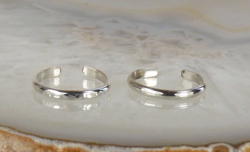 Toe Ring-Sterling Silver Toe ring- Smooth or hammered Toe Ring-Body Jewelry