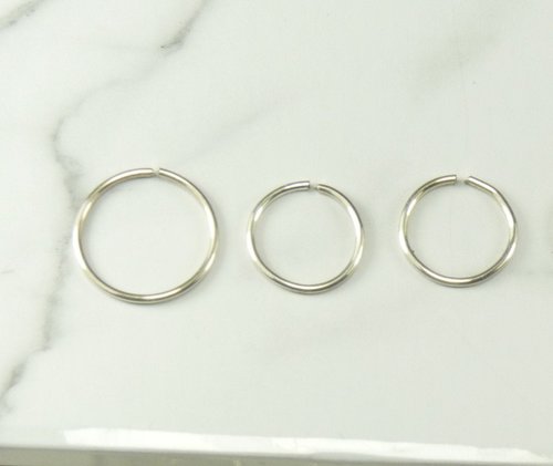 Hoop Earrings, One Pair, Sterling Silver or Gold Filled earrings-20 gauge, Small Hoops