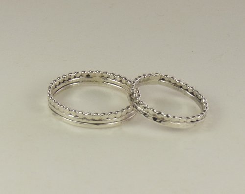 Wedding rings, Hammered Bands, Sterling Silver ring,  Thumb Ring