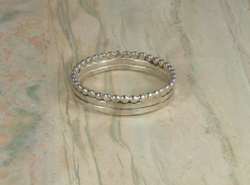 Wedding ring,Thumb Ring, 3 Wire ring, Sterling Silver ring,  Midi Ring