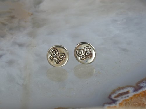 Stud earrings,  Butterfly,  Sterling Silver Earrings,  Minimal Earrings