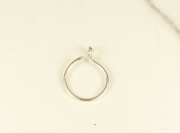 Sterling Silver Lip Ring-Faux Lip Ring-Silver Lip Ring-Fake lip Ring